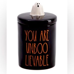 NWT - Rae Dunn - You are unBOOlievable jar